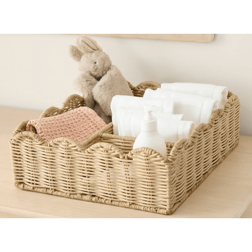 Palmer Scalloped Changing Table Organizer