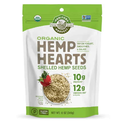 Manitoba Harvest Organic Hemp Hearts Shelled Hemp Seeds -- 12 oz - Vitacost