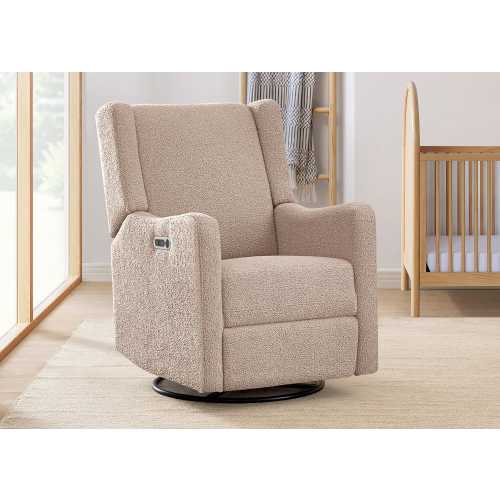 Delta Children Mercer Swivel Glider Power Recliner | Ashley