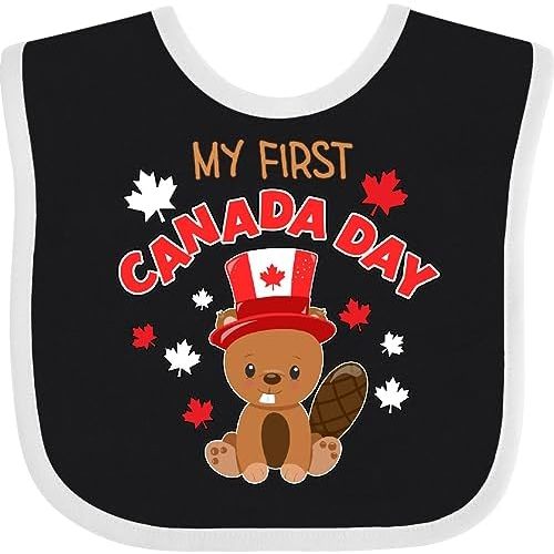 inktastic My First Canada Day Baby Bib