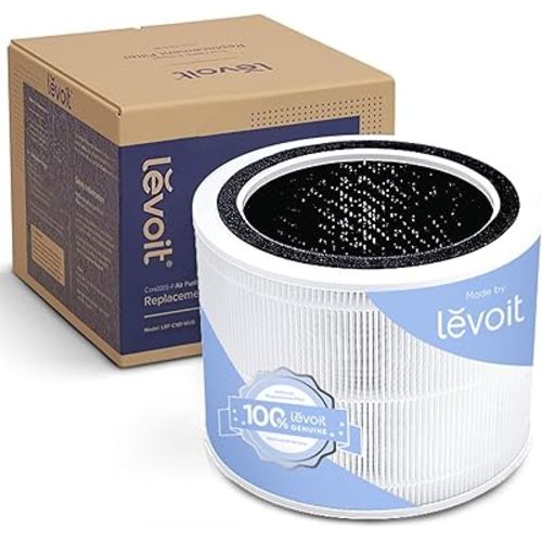 LEVOIT Core 200S-P Replacement Filter, Genuine Core 200S-RF Air Purifier Filters, Supports HEPA Sleep Mode, High-Efficiency Activated Carbon for Removal of Smoke, Odor, Allergens, Pollen, 1 Pack