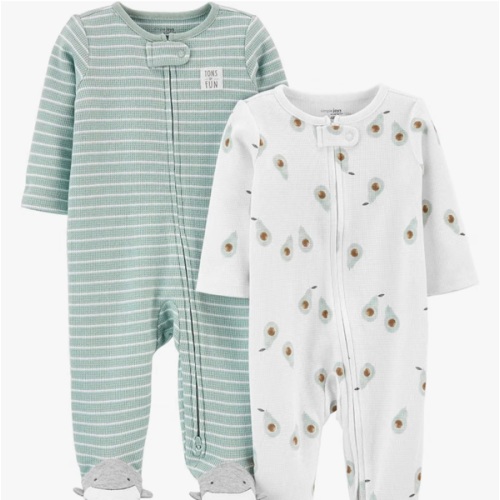 Carter's 2-way Zip - size Newborn, Mint