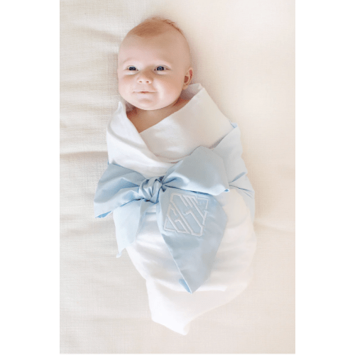 Bow Swaddle ® - Buckhead Blue