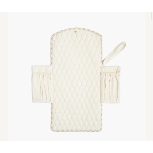 Portable Changing Pad - Beige Gingham | Gooselings