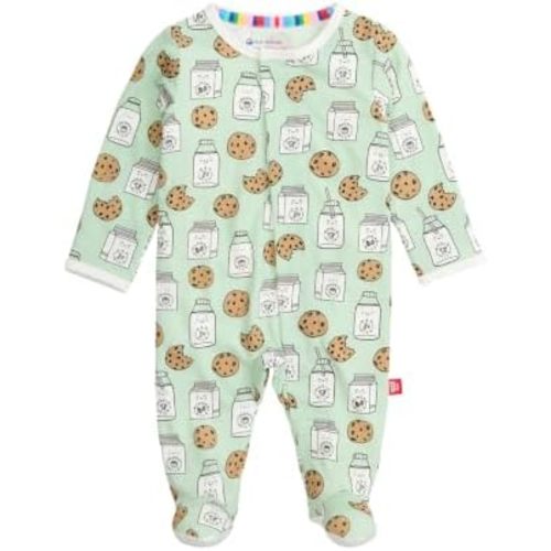 Magnetic Me Boys Modal Magnetic Baby Footie Pajamas | Silky Soft Modal Fabric | Baby Sleepers