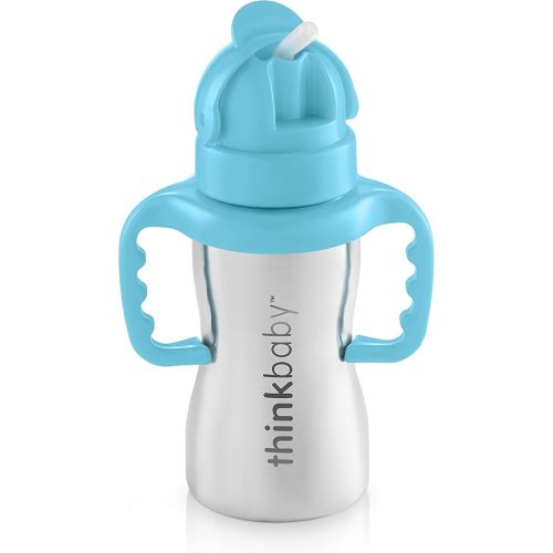Thinkbaby Thinkster of Ultra Polished Stainless Steel, Blue