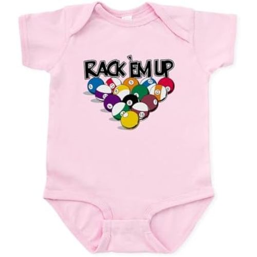 CafePress Rack Em Up Pool Infant Bodysuit Infant Baby Bodysuit Romper