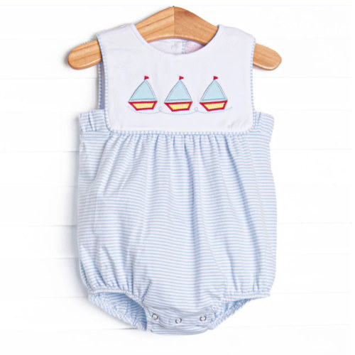 Sail's Up Applique Bubble, Blue – Stitchy Fish