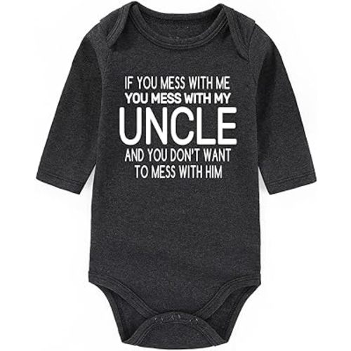 i love my uncle baby clothes Outfits uncle baby announcement Girl Boy Funny Baby Bodysuits Gifts