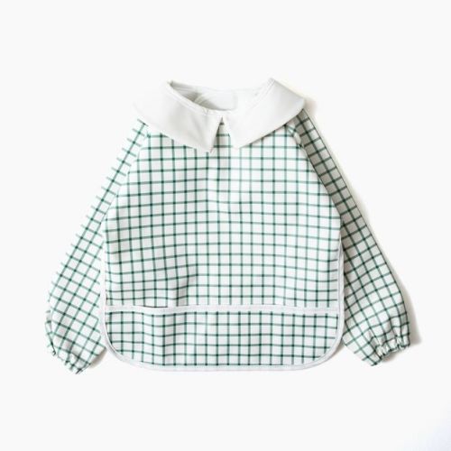 Picolette by Olivia Culpo Long Sleeve Bib - Green Gingham