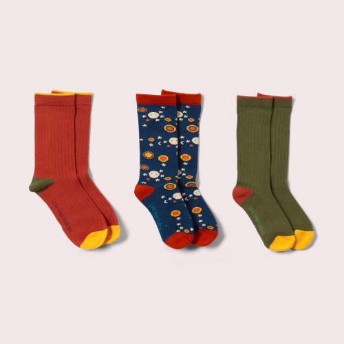 Night Moon Ankle Socks 3 Pack – Little Green Radicals