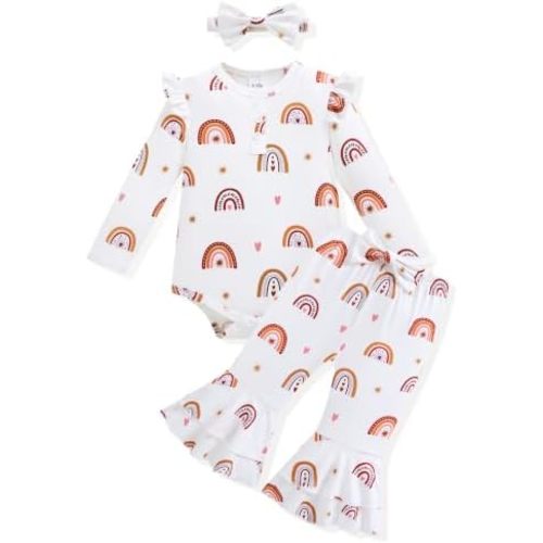 Vibebox Baby Girl Clothes Fall Winter Coming Home Outfits Preemie-12 Months