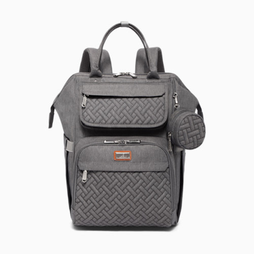 WideTop Diaper Bag Backpack - Dark Grey