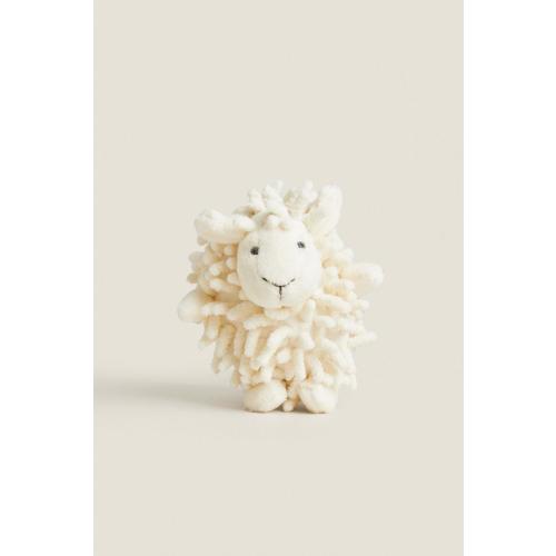 KIDS' SHEEP RATTLE PLUSH TOY - White | ZARA United States
