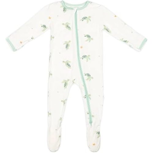 Bamboo Little Soft Baby Footie Pajamas, Baby Clothes, Newborn Sleepers, 95% Viscose and 5% Spandex, 0-24 Months