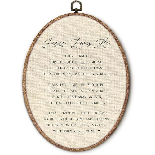 Bible Verse Preppy Oval Wall Art Framed, Christian Faith Scripture Oval Wall Decor, Vintage Nursery Hanging Canvas Prints Wall Sculptures for Home Living Room Bedroom Decor, 8.5x11.5 Inch