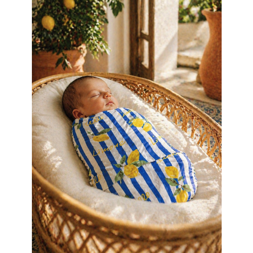 Bamboo Baby Swaddle – Italian Lemon Classico | Soft & Breathable – SpearmintLOVE