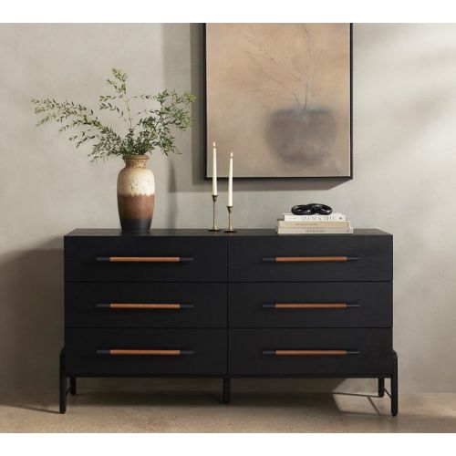 Andes 6-Drawer Dresser (62.5") in Oak