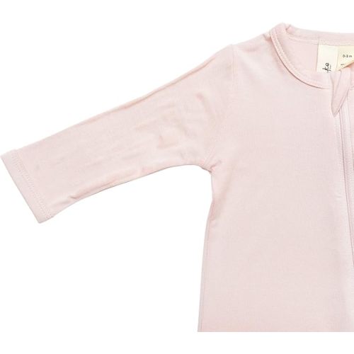 KYTE BABY Unisex Zipper Closure Footies, Rayon Made From Bamboo, 0-24 Months - 0-3 Months - Blush