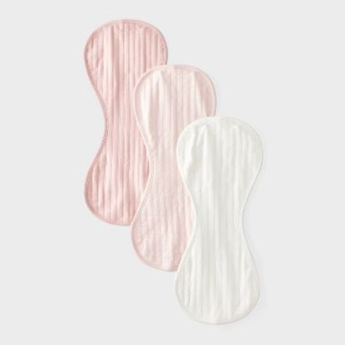 Baby Cotton 3pk Burp Cloths - Cloud Island™ Pink