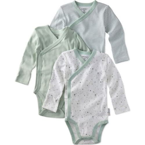 Sterling Side Snap Organic Cotton Assorted 3-Pack Bodysuits, 3-6M