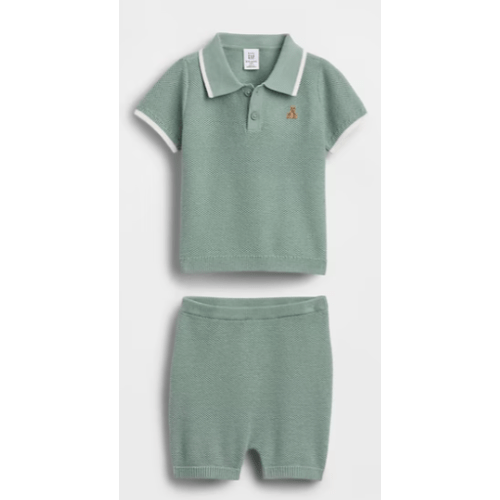 Baby Sweater Polo Outfit Set