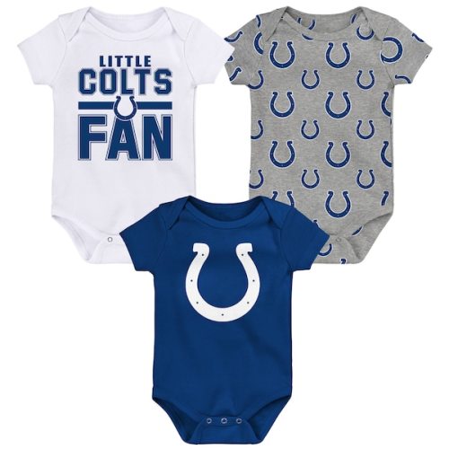 Newborn Outerstuff Indianapolis Colts Little Tike 3-Piece Bodysuit Set