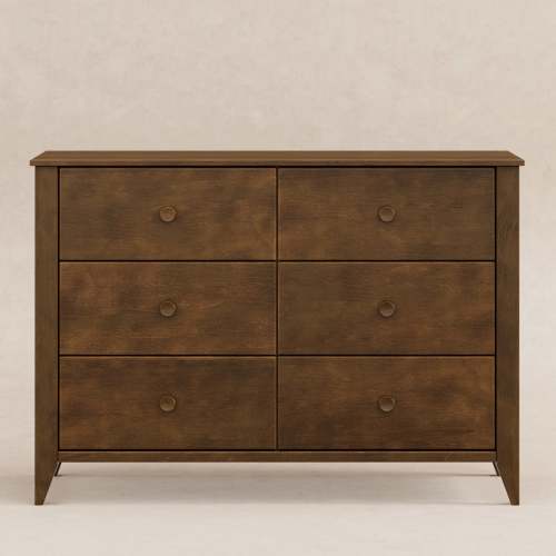 Babyletto Sprout 6-Drawer Double Dresser- Walnut