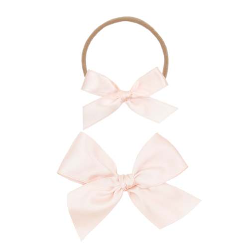 Satin Bow - Blush