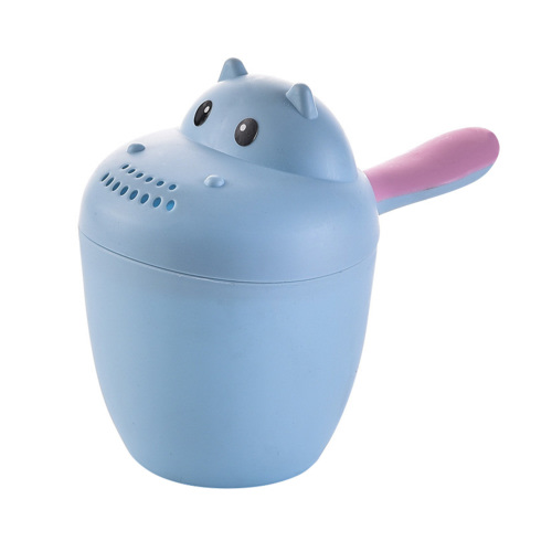 SHISUYAN Kids Baby Shampoo Cup Cartoon Hippo Shape Baby Bath Shower Caps Cup Spoons Bath Toys for Children Birthday Gift (Blue) - Walmart.ca