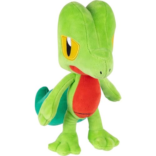 Pokemon 8" Treecko Plush - Officially Licensed - Ruby and Sapphire Starter Figure - Authentic Soft Stuffed Animal Toy - Gift for Kids, Boys, Girls - 2+