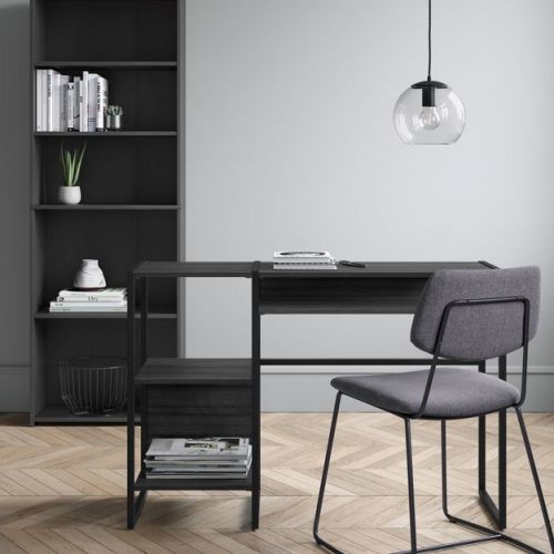 5 Shelf Dorm Bookcase Black - Room Essentials: Adjustable, Open Storage, Modern Style,Tall
