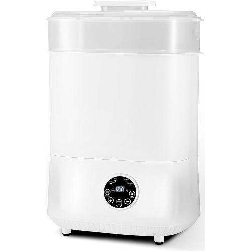Baby Bottle Sterilizer and Dryer, 5-in-1 Large Capacity Bottle Sanitizer and Dryer, 2 Layers Compact Baby Bottle Electric Steam Sterilizer and Dryer for Baby Bottles, Pacifiers