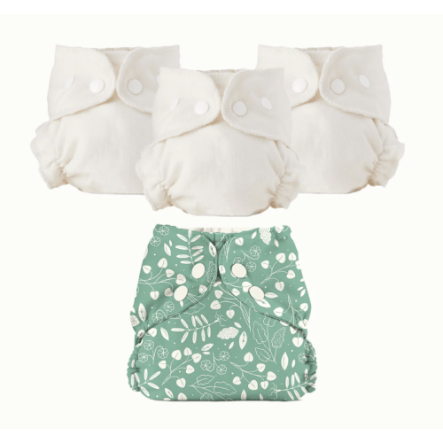 3 Cloth Diaper Inners + 1 Outer