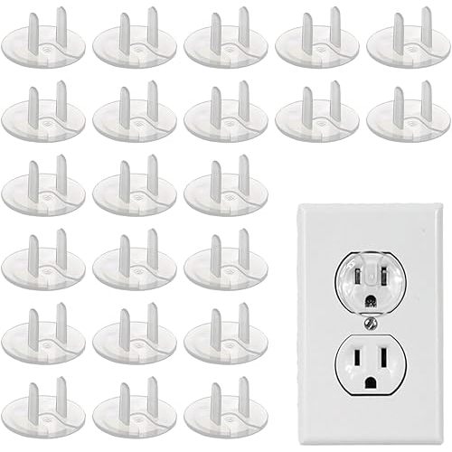 50 Pack Outlet Covers Baby Proofing Clear Outlet Covers Safety Plug Covers
