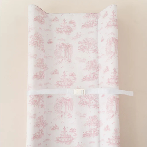 Spring Toile Pink Contour Change Pad | The Gilded Bird – The Gilded Bird US