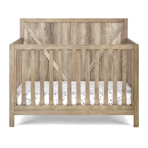 Suite Bebe Barnside 4-in-1 Convertible Baby Crib in Vintage Chestnut