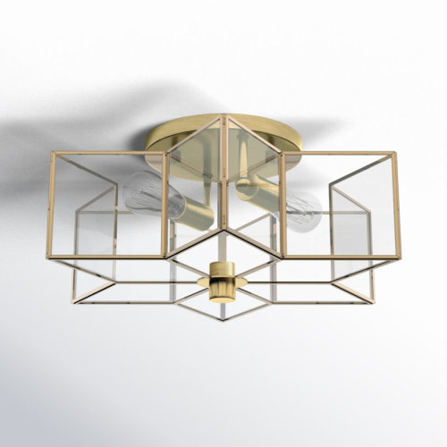 Joss & Main Putnam 2 - Light 16" Semi Flush Mount & Reviews | Wayfair