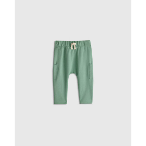 Organic Cotton French Terry Pocket Pants - Baby in Mushroom