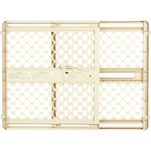Toddleroo by North States - Supergate Ergo Baby Gate: Plastic Baby Gate for Stairs & Doorways - Adjustable Indoor Safety Gate - Made in USA - 26 to 42 Inches Wide - 26 Inches Tall - Ivory