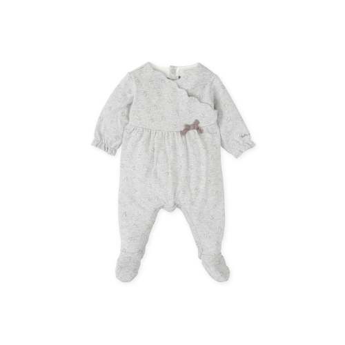 SHEEP PRINT FOOTED ROMPER