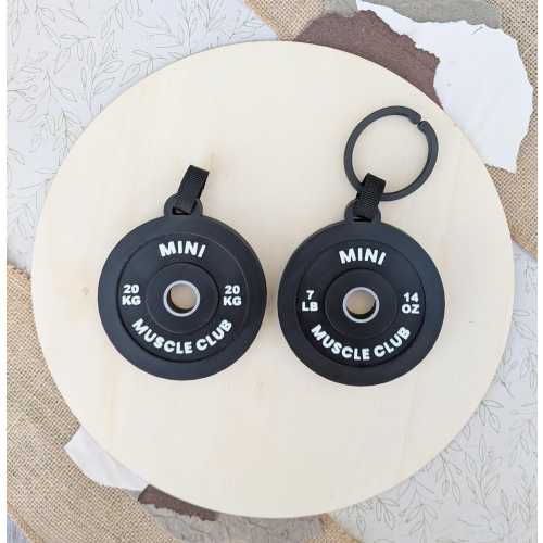 Personalized Baby Play Gym Rattle: Mini Barbell Weight Plate