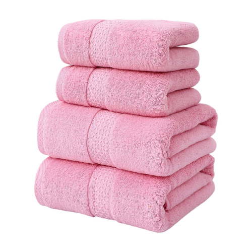 4 Pack 100% Cotton Towel,2 Bath Towels,2 Hand Towels, Absorbent Soft Cotton Hand Towel, Pastel Spring Assorted