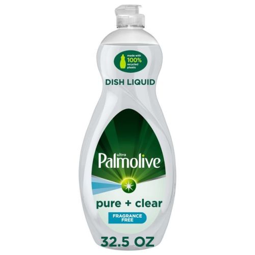 Palmolive Ultra Pure + Clear Liquid Dish Soap Detergent - Fragrance Free - 32.5 fl oz: Hypoallergenic, Paraben-Free, Phosphate-Free