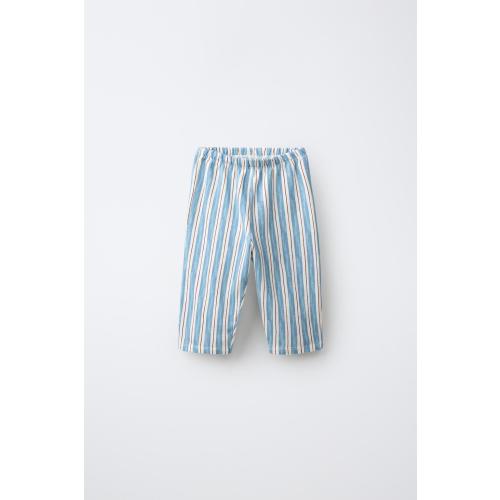 STRIPED PRINT TROUSERS - Sea green | ZARA United States