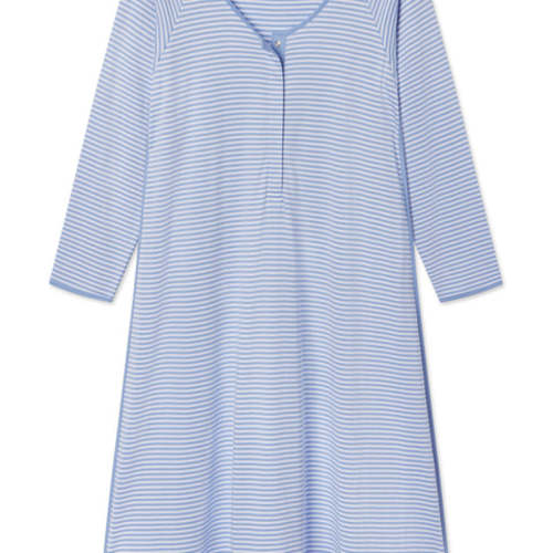 LAKE | Women | Pima Cotton Pajamas | Hydrangea Maternity Long Sleeve Nightgown