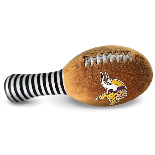 Minnesota Vikings Plush Football Rattle by Smilo - Officially Licensed NFL Baby Rattle Toy - Soft Baby Rattle with Bell - for Babies and Toddlers from 3 Months