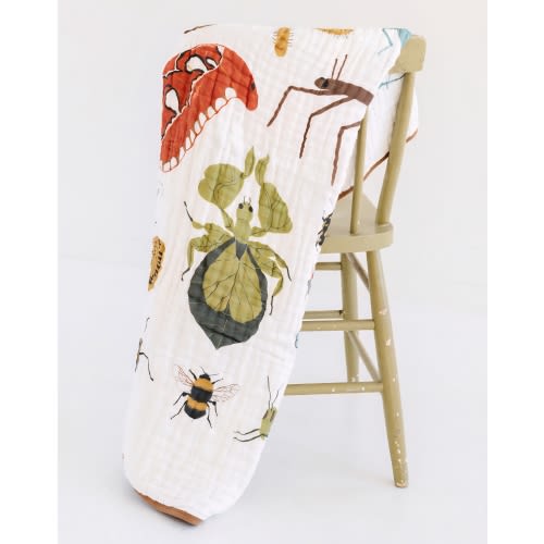 Clementine Kids Quilt – Cutie Crawlies Insect Print, Cotton