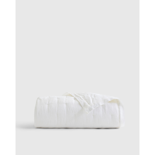 European Linen Toddler Dream Quilt in Mist