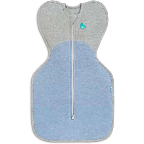 Love to Dream Swaddle UP, Baby Sleep Sack, Self-Soothing Swaddles for Newborns, Get Longer Sleep, Snug Fit Helps Calm Startle Reflex, Suitable for All Seasons, 1.5 TOG, 8-13 lbs, Dusty Blue